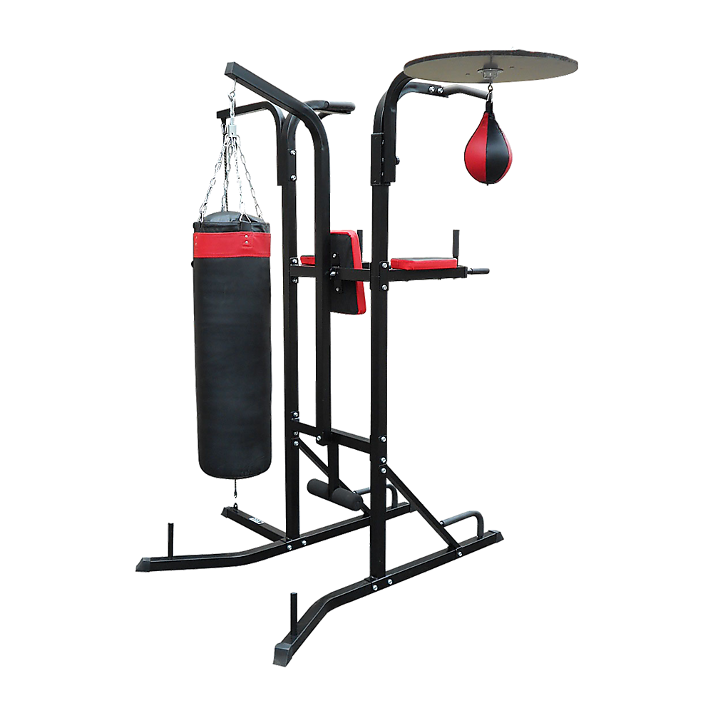 Power boxing station stand with speed ball punching bag for boxing training and fitness from Online Fitness Depot.