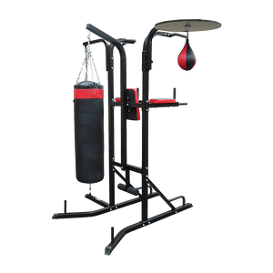 Power boxing station stand with speed ball punching bag for boxing training and fitness from Online Fitness Depot.