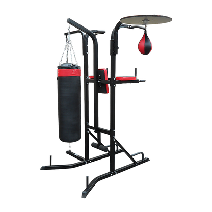 Power boxing station stand with speed ball punching bag for boxing training and fitness from Online Fitness Depot.
