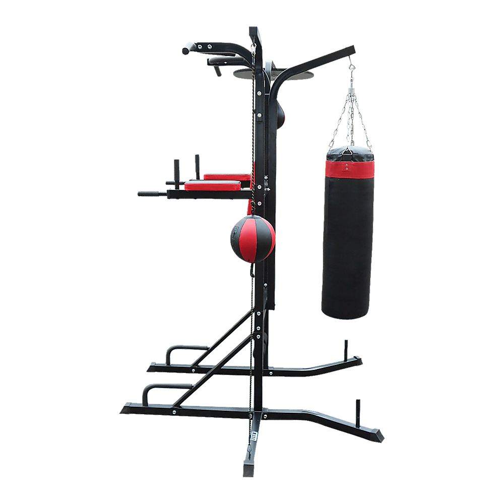 Online Fitness Depot power boxing station stand with speed ball punching bag for boxing and martial arts training.