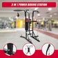 Online Fitness Depot power boxing station stand with speed ball for boxing and martial arts training, shown in a gym setting