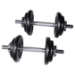 Online Fitness Depot 50kg weight set with barbell and dumbbell plates for gym and weightlifting exercises