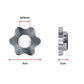 Online Fitness Depot 50kg weight set with barbell and dumbbell plates for gym and weightlifting exercises.