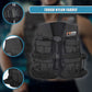Online Fitness Depot 20lbs weighted gym vest for exercise and training, featuring adjustable straps and durable material.