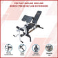 FID Flat Incline Decline Bench Press w/ Leg Extension