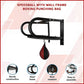 Speedball boxing punching bag with wall frame for home gym training, includes adjustable speedball for boxing and martial arts workouts.