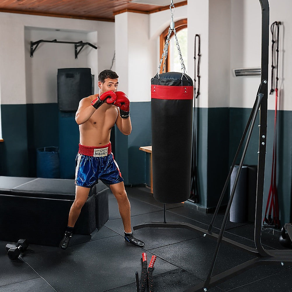 Freestanding 37kg heavy-duty punching bag from Online Fitness Depot, suitable for boxing and martial arts training.