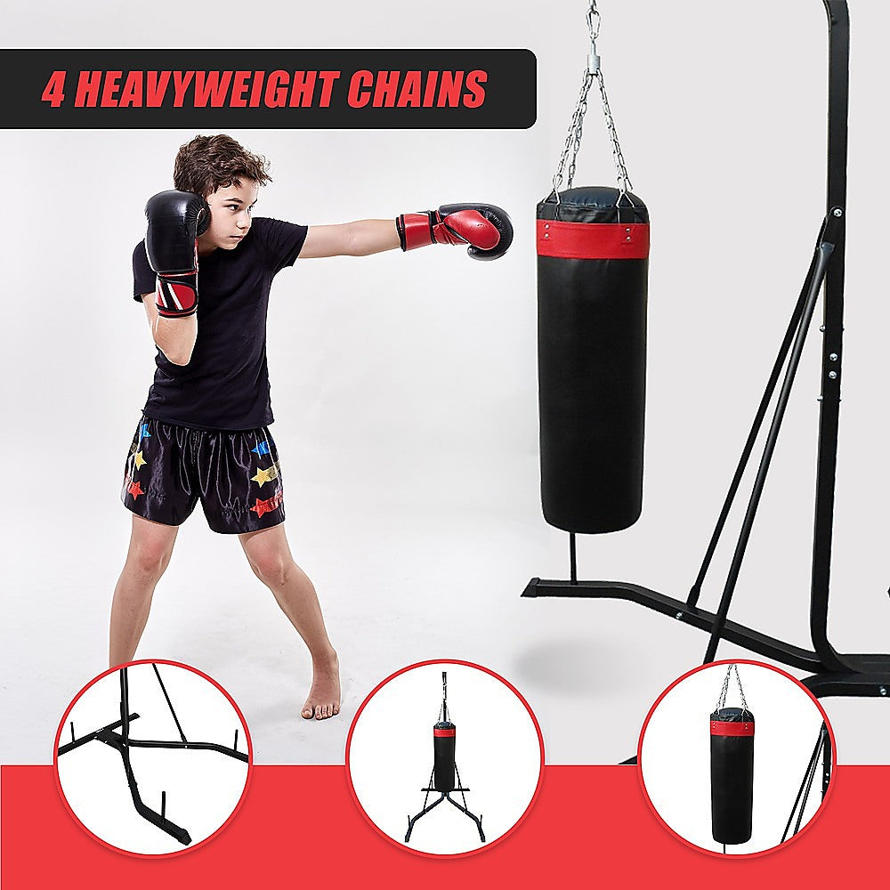 Freestanding 37kg heavy-duty punching bag from Online Fitness Depot, suitable for boxing and martial arts training.