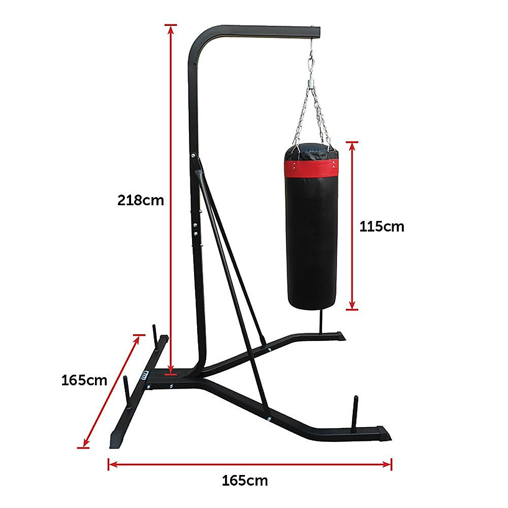 Freestanding 37kg heavy-duty punching bag filled with foam for boxing and martial arts workouts, by Online Fitness Depot.