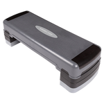 Adjustable aerobic step platform from Online Fitness Depot with non-slip surface for home gym workouts and fitness exercises.