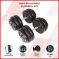 Adjustable 30kg dumbbell set from Online Fitness Depot for home gym strength and fitness training, with weight plates and handle.