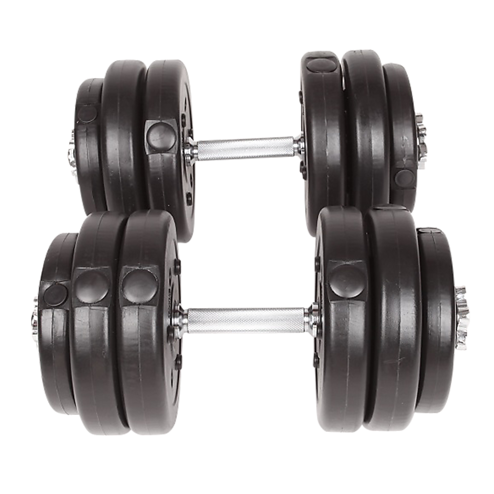 Adjustable 30kg dumbbell set by Online Fitness Depot with weight plates and handle for home gym strength training.