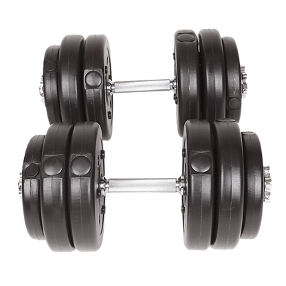 Adjustable 30kg dumbbell set by Online Fitness Depot with weight plates and handle for home gym strength training.