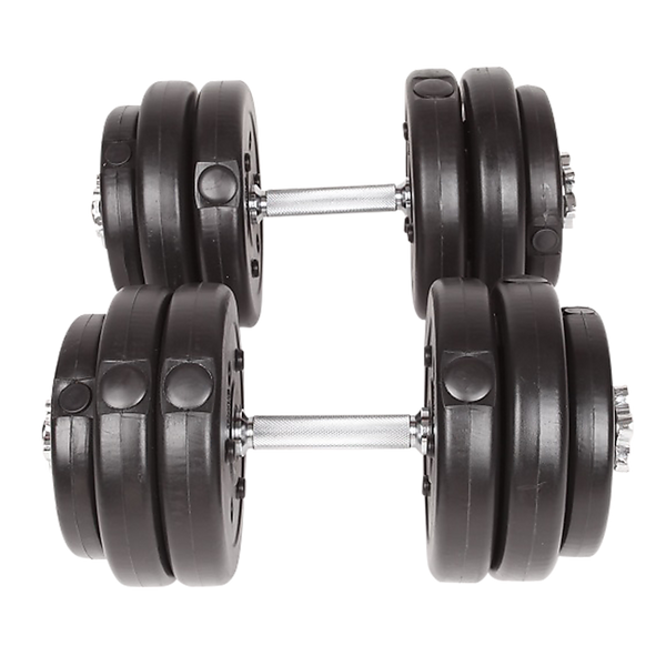 Adjustable 30kg dumbbell set by Online Fitness Depot with weight plates and handle for home gym strength training.