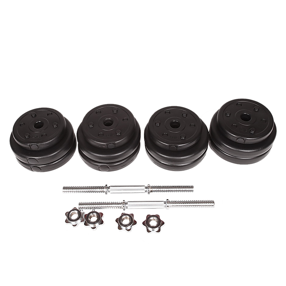 30kg adjustable dumbbell set from Online Fitness Depot with weight plates and handle for home gym strength training.