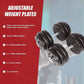Adjustable 30kg dumbbell set by Online Fitness Depot with weight plates and handle for home gym strength training.