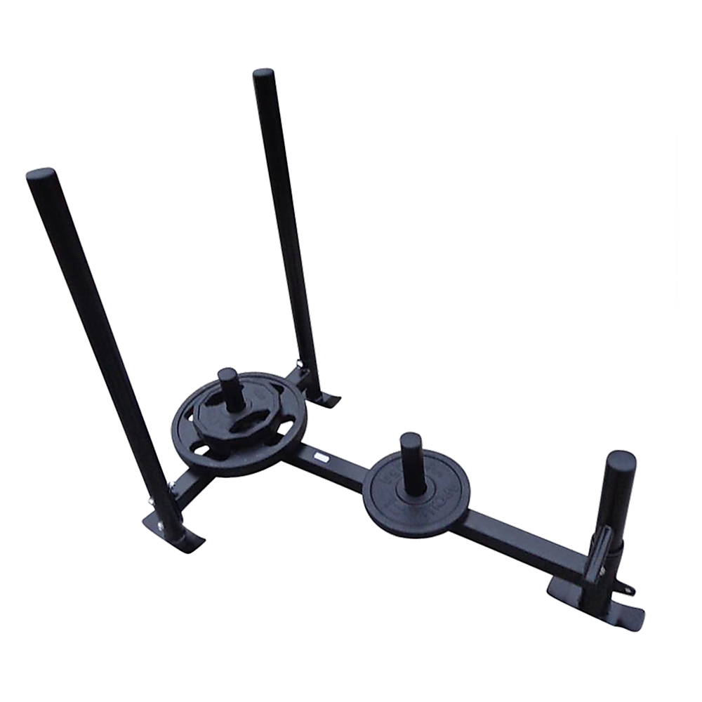 Heavy duty gym sled with harness from Online Fitness Depot, ideal for strength training and fitness workouts.