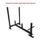 Heavy duty gym sled with harness for strength training, black metal frame and adjustable straps, designed for outdoor and gym use.