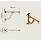 Boxing punching bag wall pivot rack with swivel mount for home gym, sturdy fitness equipment for boxing and martial arts training.