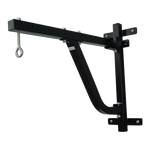 Boxing punching bag wall pivot rack with swivel mount for home gym fitness, suitable for boxing and martial arts training.