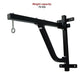 Boxing punching bag wall pivot rack with swivel mount, designed for home gym fitness and martial arts training.