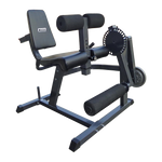 Adjustable leg extension curl machine from Online Fitness Depot, featuring padded seat and leg pads for quad and hamstring workouts.