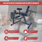 Adjustable leg extension curl machine for home gym, showing padded seat and leg supports for quad and hamstring workouts.