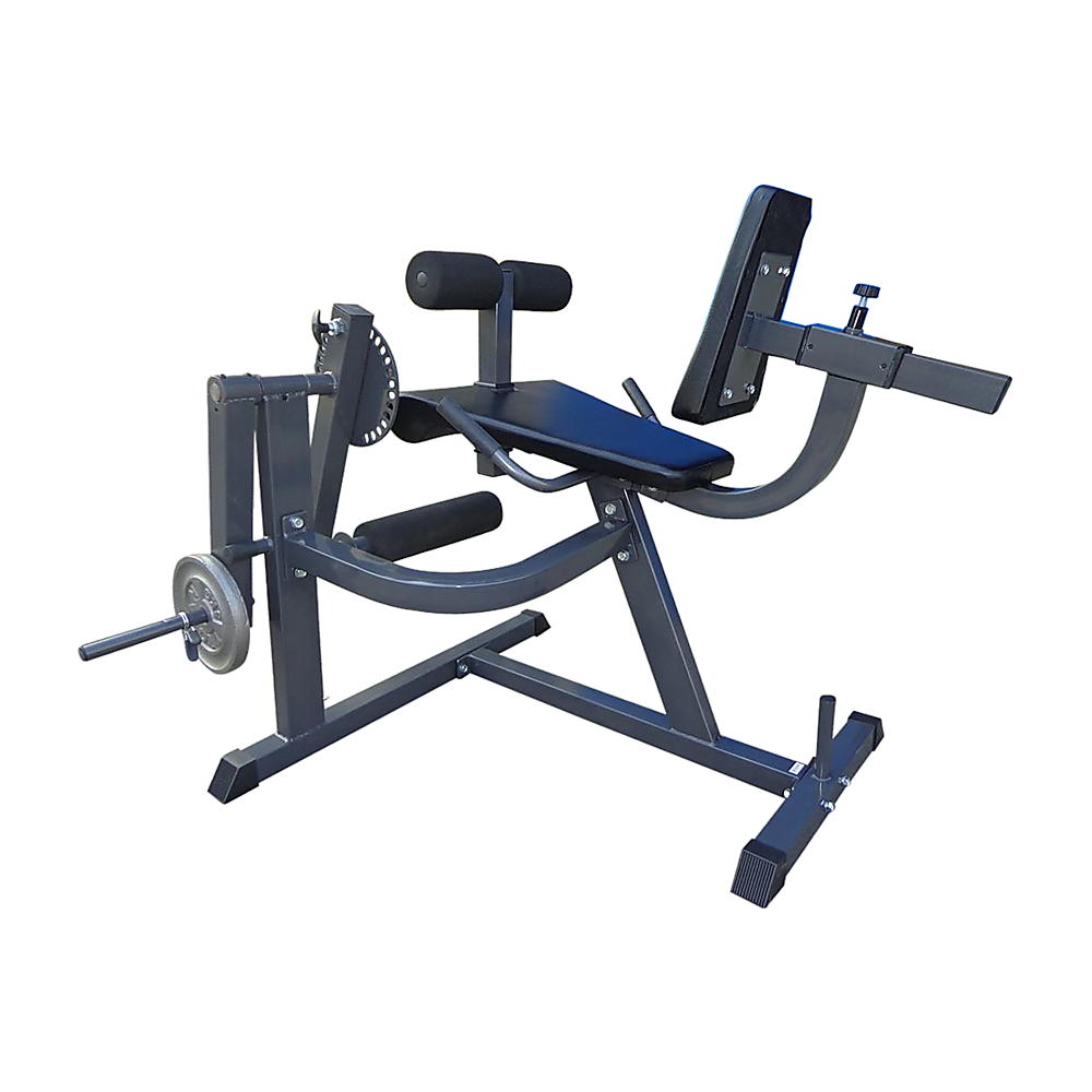 Online Fitness Depot leg extension curl machine for quad and hamstring workouts, adjustable home gym exercise equipment.