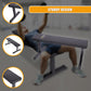 Flat weight bench for home gym by Online Fitness Depot, ideal for strength training and exercise routines.