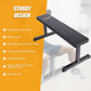 Flat weight bench for home gym by Online Fitness Depot, ideal for strength training and exercise workouts.