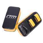 Thai pads kickboxing punching shield used for martial arts training, featuring a padded surface and adjustable straps for online fitness depot.