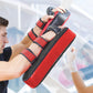Thai pads kickboxing punching shield from Online Fitness Depot, showing padded surface and handle grips for martial arts training.