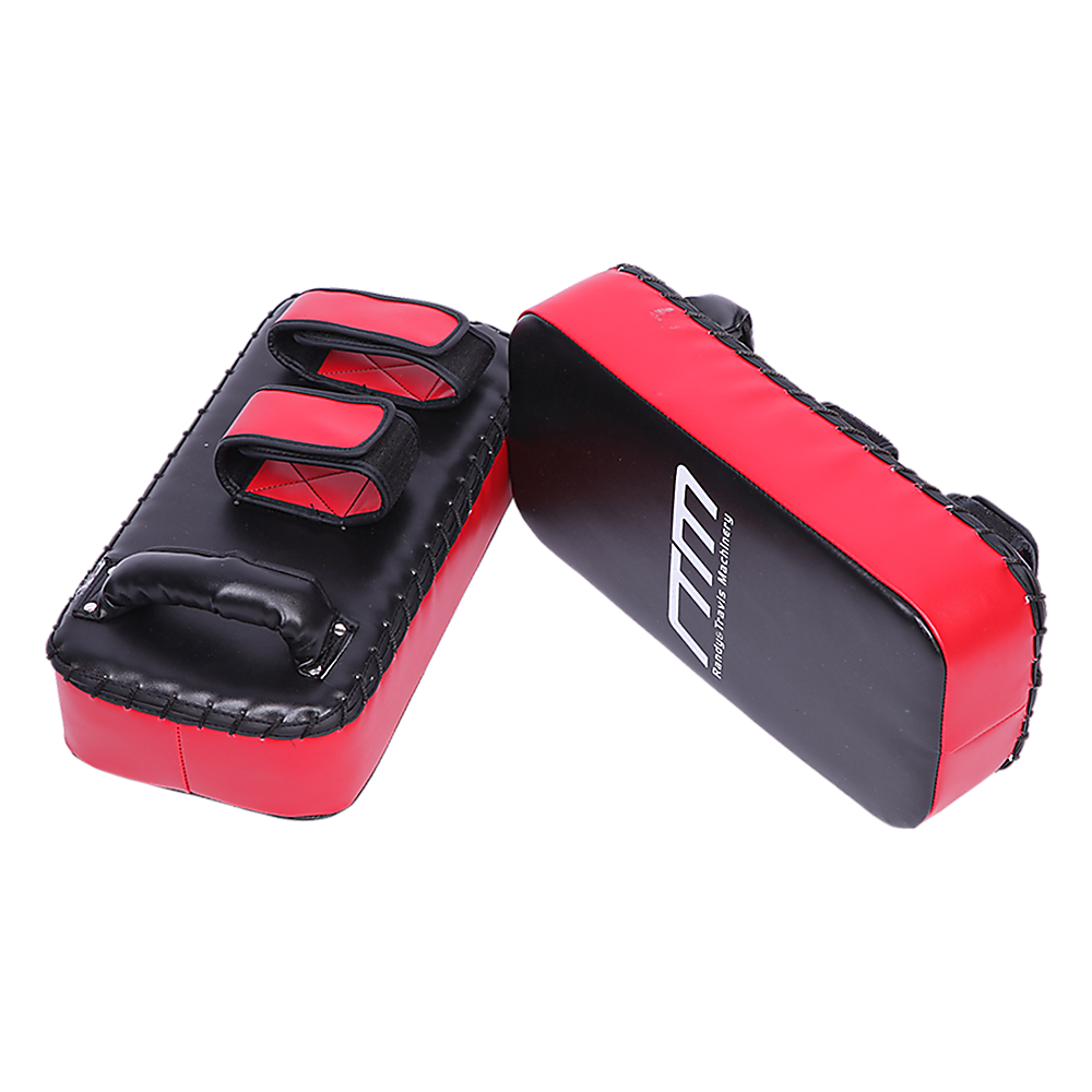 Thai pads kickboxing punching shield from Online Fitness Depot, showing padded surface and adjustable straps for martial arts training.