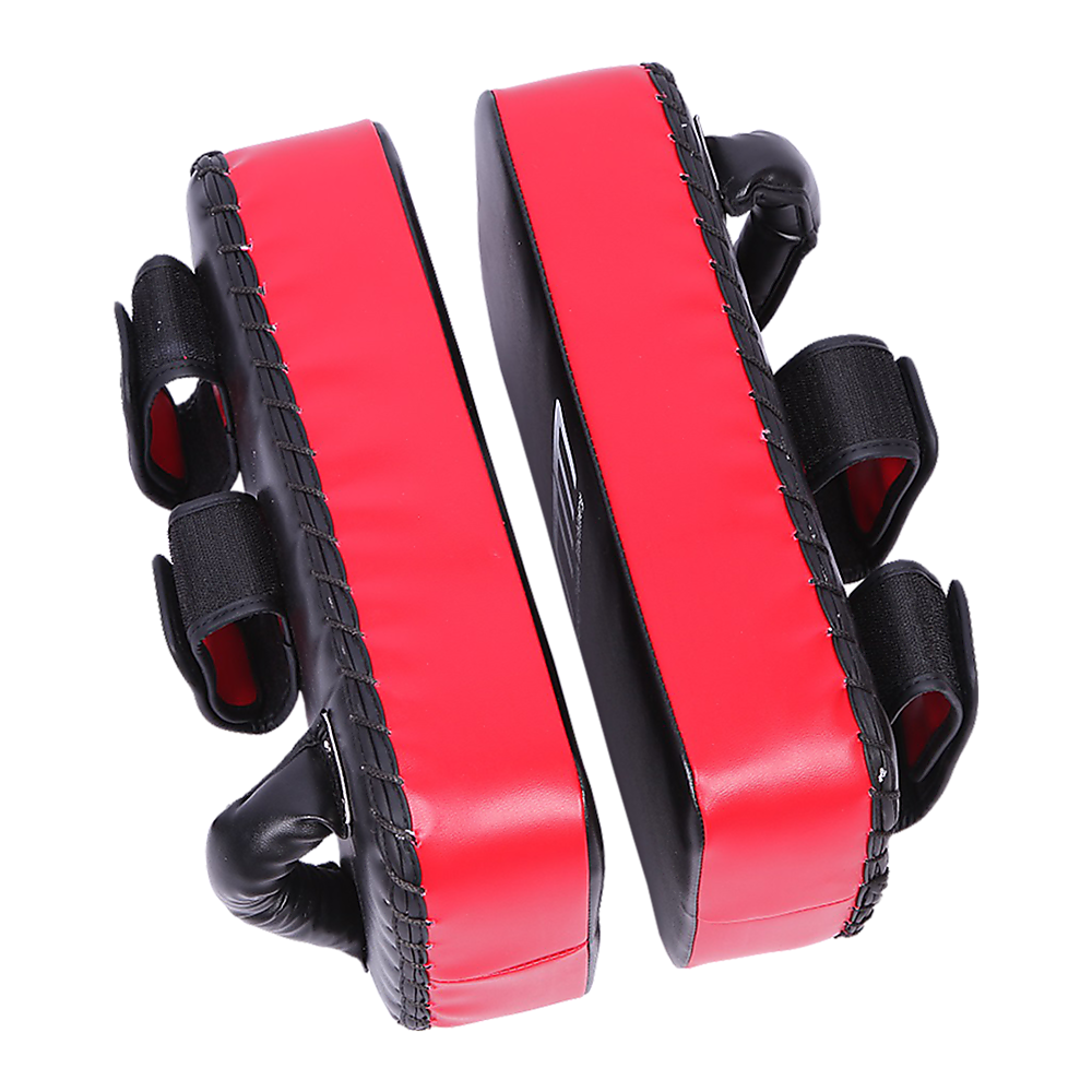 Thai pads for kickboxing and boxing training, black padded shield from Online Fitness Depot, designed for martial arts practice.