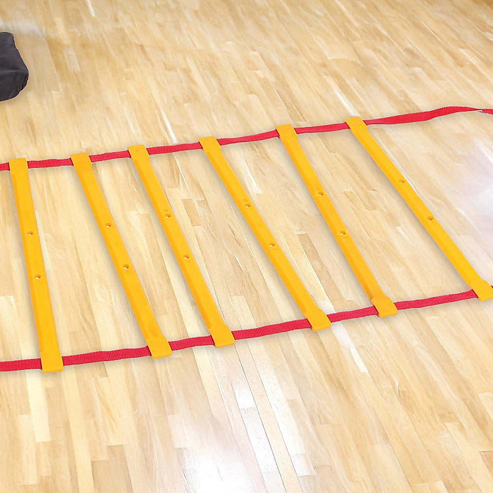 Agility speed training ladder by Online Fitness Depot, 9 meters long, used for sports and fitness agility drills.