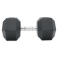 25kg commercial rubber hex dumbbell from Online Fitness Depot with a textured grip and durable rubber coating for weightlifting.