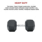 25kg Commercial Rubber Hex Dumbbell from Online Fitness Depot, heavy-duty gym weight for strength training and weightlifting.