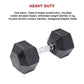 20kg rubber hex dumbbell from Online Fitness Depot, durable gym weight for strength training and weightlifting exercises.