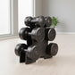 12kg dumbbell weights set with rack for home gym training, featuring black cast iron dumbbells and sturdy storage rack.