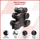 Online Fitness Depot 12kg dumbbell weights set with rack for home gym training and strength exercises.