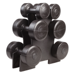 12kg dumbbell weights set with rack from Online Fitness Depot, ideal for home gym strength training and weightlifting exercises.