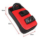 Pair of Thai boxing punch focus pad mitts for training, black and red, used for martial arts and boxing drills.