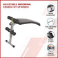 Adjustable abdominal crunch sit-up bench from Online Fitness Depot with padded support for core workouts and abdominal exercises.