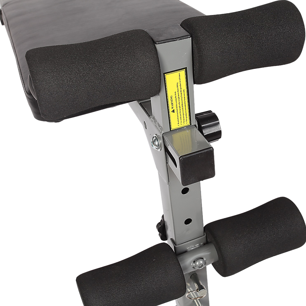 Adjustable abdominal crunch sit-up bench from Online Fitness Depot with padded support for core workouts and fitness training.