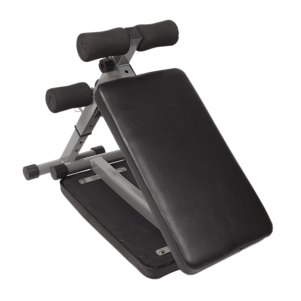 Adjustable abdominal crunch sit-up bench from Online Fitness Depot with padded support for core workouts and exercise training.