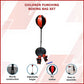 Kids boxing punching bag set with training gloves and fitness stand, designed for children's boxing and martial arts training.