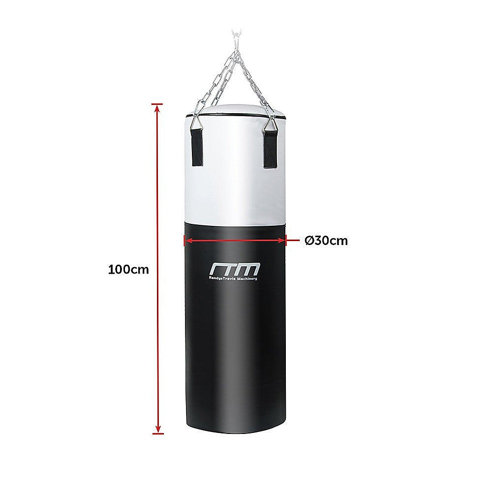 Heavy duty 30kg boxing punching bag from Online Fitness Depot, solid filled for boxing and martial arts training.