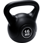 16kg concrete kettlebell for strength training, from Online Fitness Depot, used in home gym workouts for weightlifting exercises.