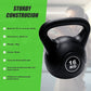 16kg concrete kettlebell for strength training, displayed on a gym floor, used for home gym workouts and weightlifting exercises.