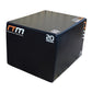 Online Fitness Depot 3-in-1 foam plyometric jump box for exercise and gym workouts, shown in different height configurations.